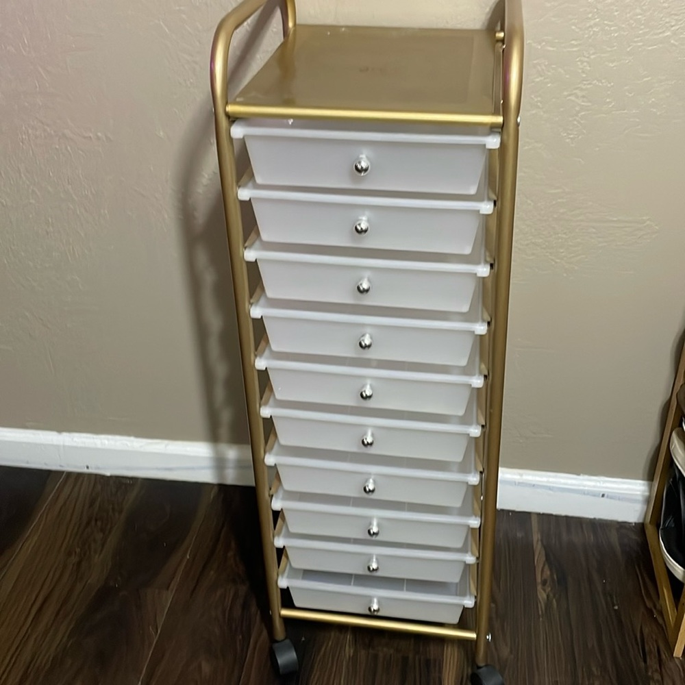 Ten drawer stand on wheels